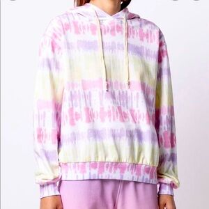 Olivia Rubin tie dye cotton print hoodie NWT